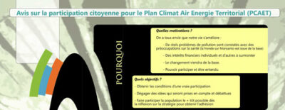 Avis sur le PCAET (Plan Climat Air Energie Territorial)