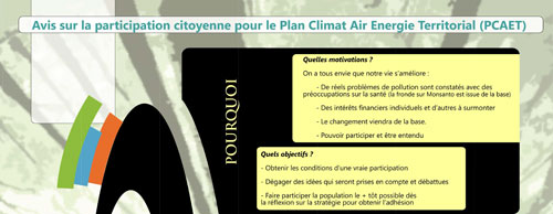 Avis sur le PCAET (Plan Climat Air Energie Territorial)